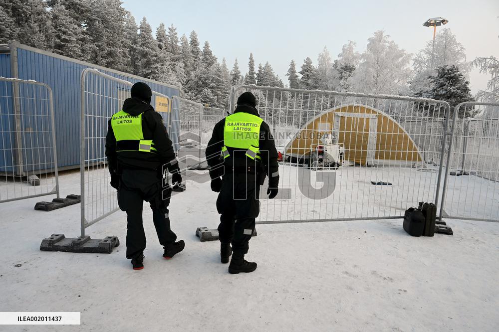 Finland - Russia - Salla border station - migrants