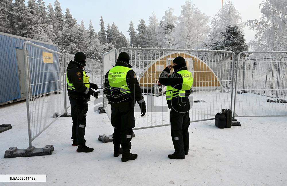 Finland - Russia - Salla border station - migrants