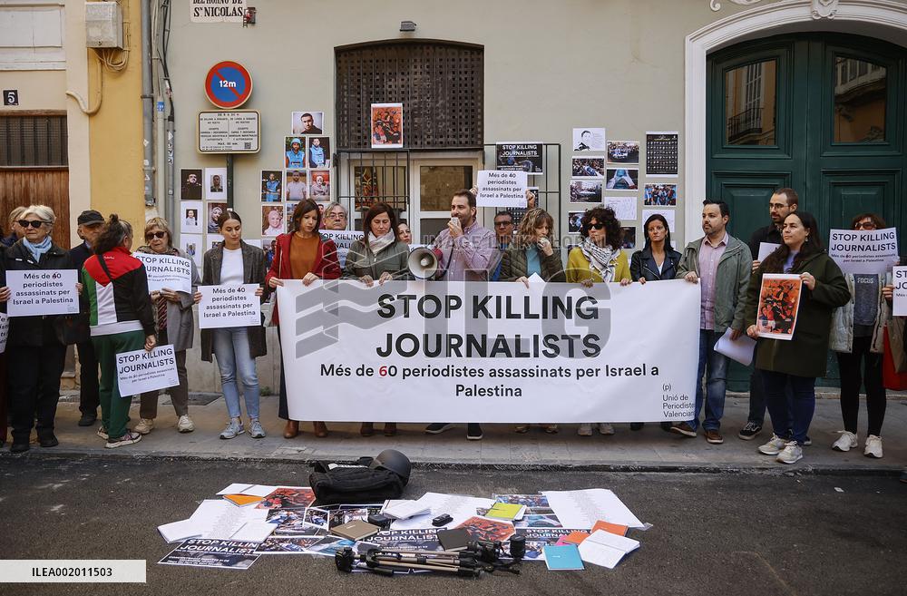 Stop Killing Journalists Rally - Spain