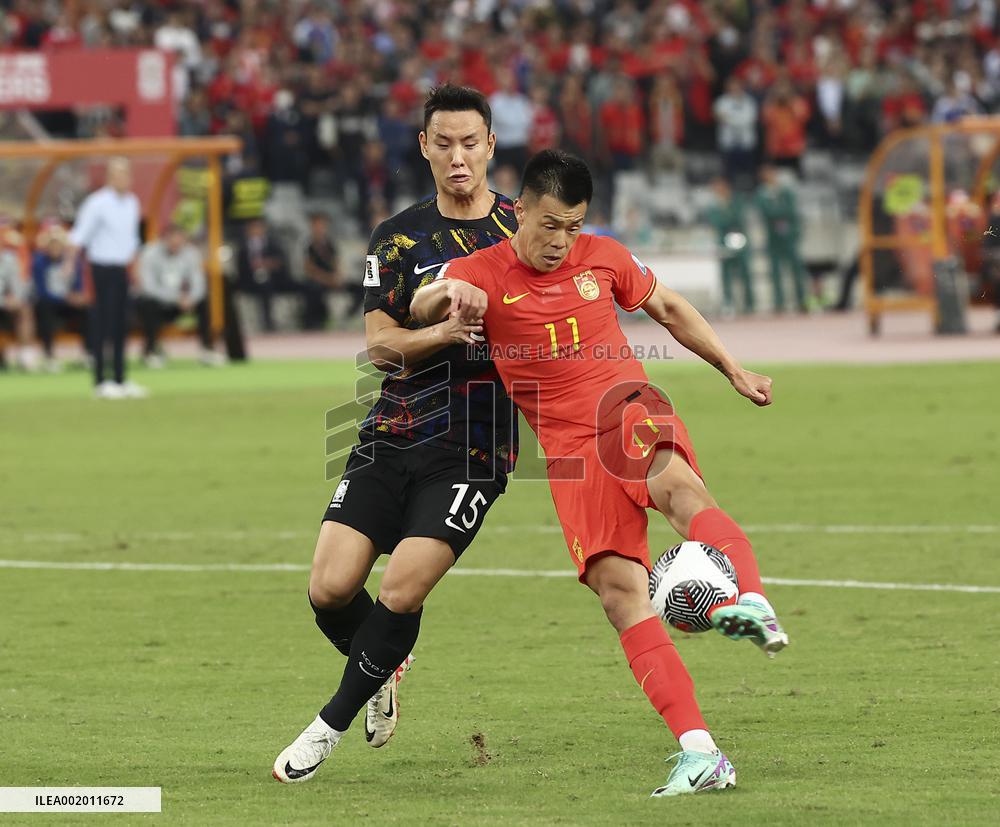(SP)CHINA-GUANGDONG-SHENZHEN-FOOTBALL-2026 FIFA WORLD CUP ASIAN QUALIFIER-GROUP C-CHN VS KOR(CN)