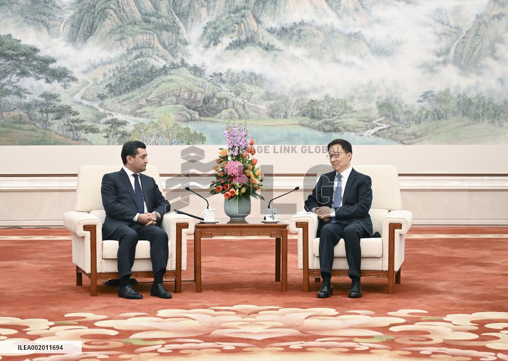 CHINA-BEIJING-HAN ZHENG-UZBEK FM-MEETING (CN)