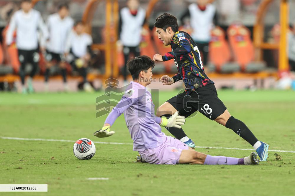 (SP)CHINA-GUANGDONG-SHENZHEN-FOOTBALL-2026 FIFA WORLD CUP ASIAN QUALIFIER-GROUP C-CHN VS KOR(CN)