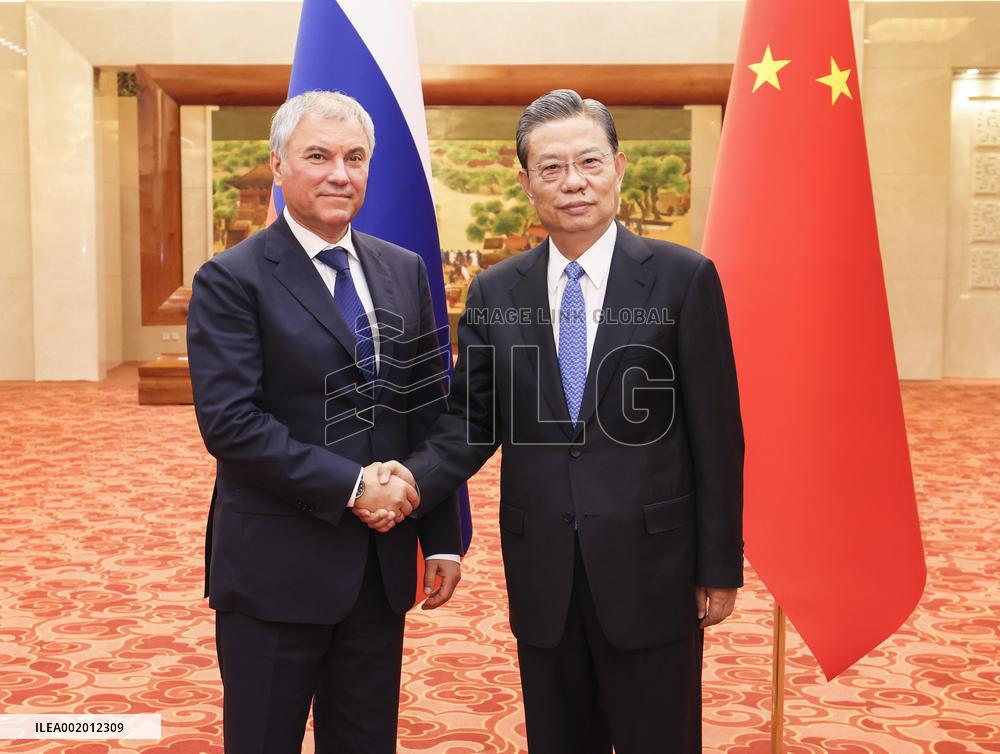 CHINA-BEIJING-ZHAO LEJI-CHAIRMAN OF THE RUSSIAN STATE DUMA-TALKS (CN)