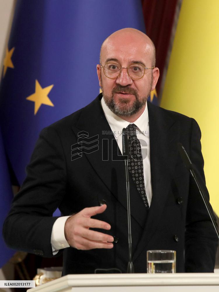 Briefing by Volodymyr Zelenskyy, Maia Sandu and Charles Michel
