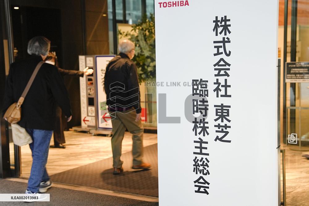 Toshiba shareholders' meeting in Tokyo