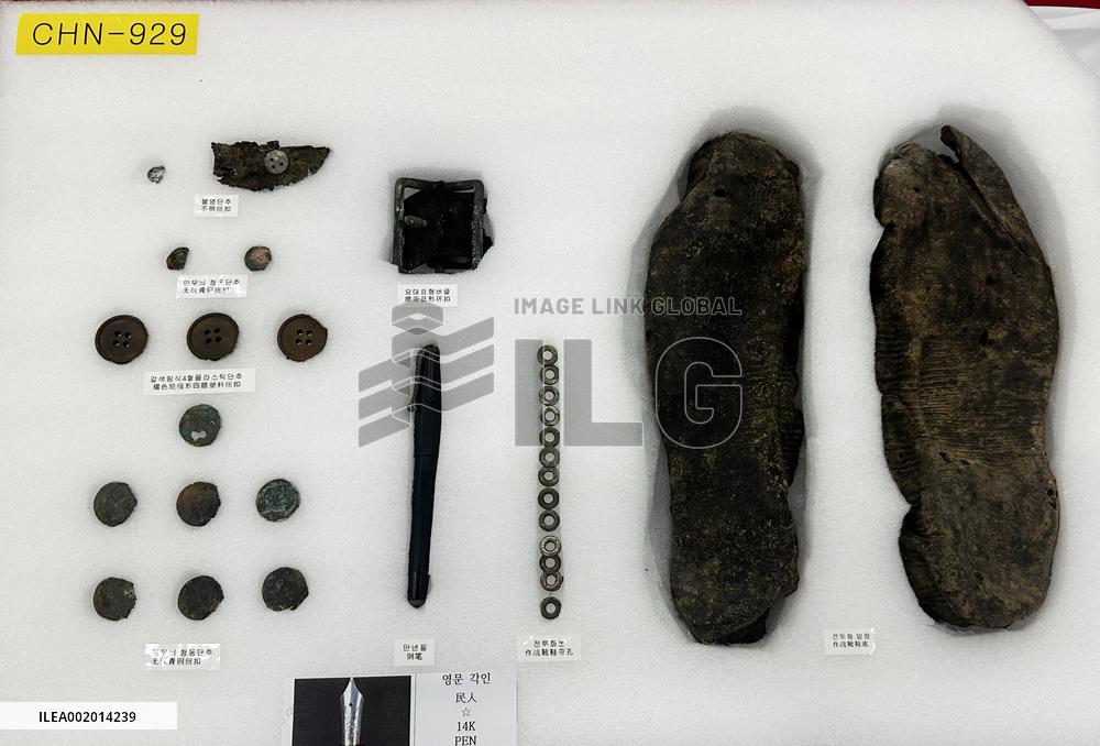 SOUTH KOREA-INCHEON-KOREAN WAR-CHINESE SOLDIERS-REMAINS-CASKETED