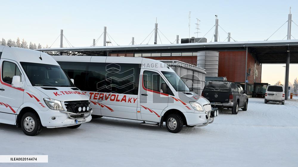 Finland - Russia - Salla border station - migrants