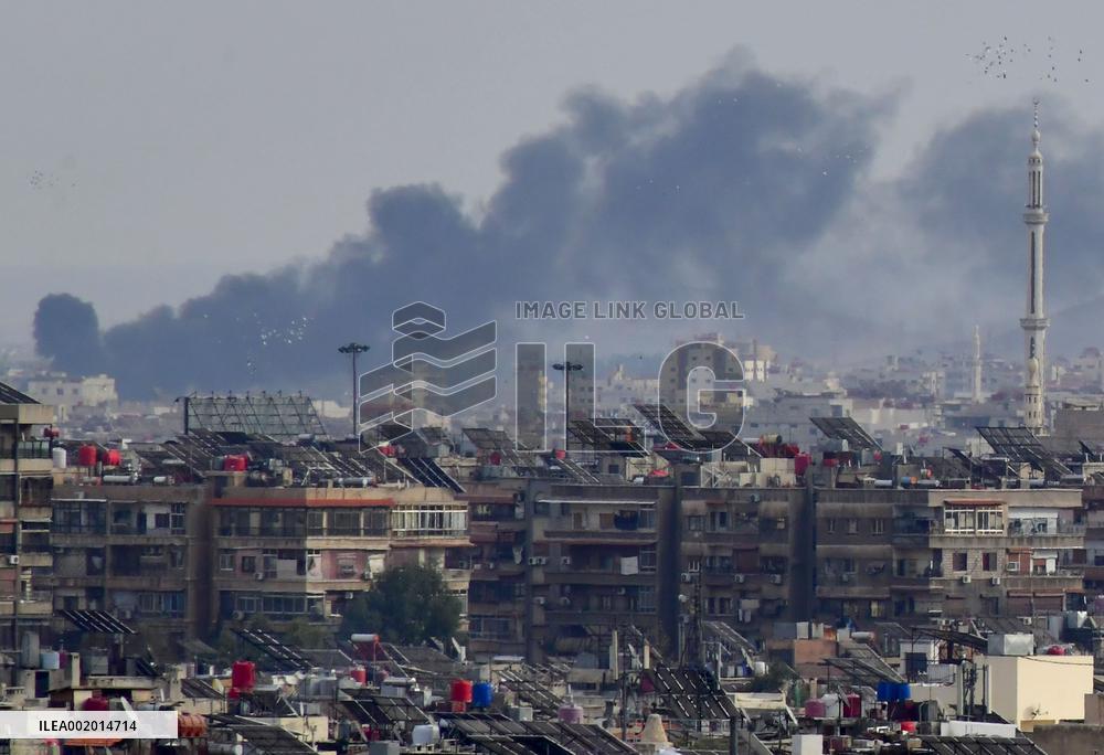 SYRIA-DAMASCUS-ISRAELI-STRIKE