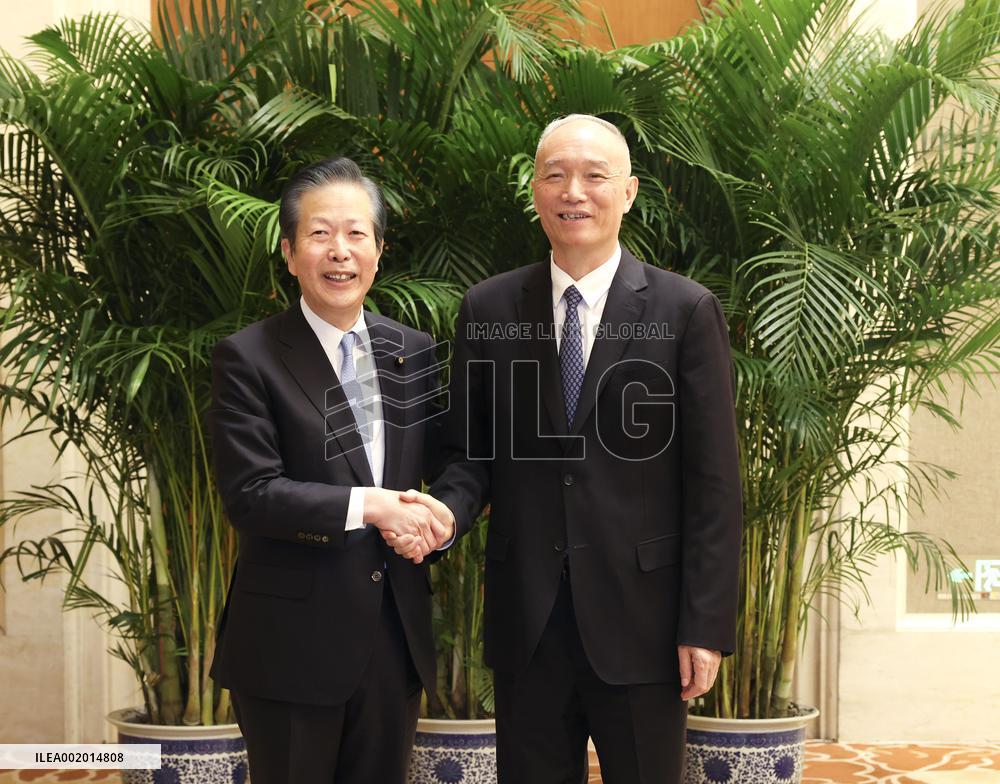 CHINA-BEIJING-CAI QI-JAPAN-DELEGATION-MEETING (CN)