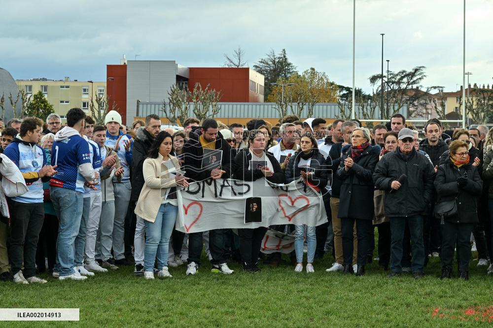 White March For Thomas In Romans-sur-Isere