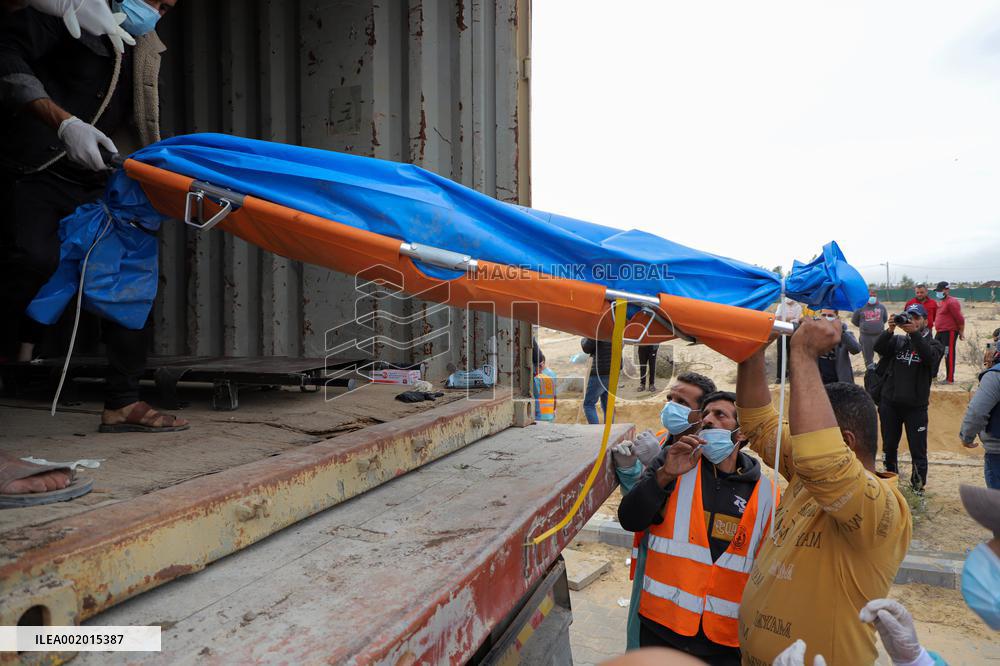MIDEAST-GAZA-KHAN YOUNIS-PALESTINIAN-ISRAELI CONFLICT-DEATH TOLL