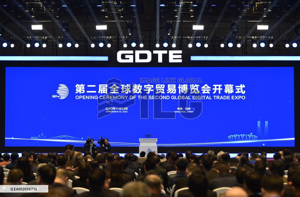 CHINA-ZHEJIANG-HANGZHOU-GLOBAL DIGITAL TRADE EXPO-OPENING (CN)