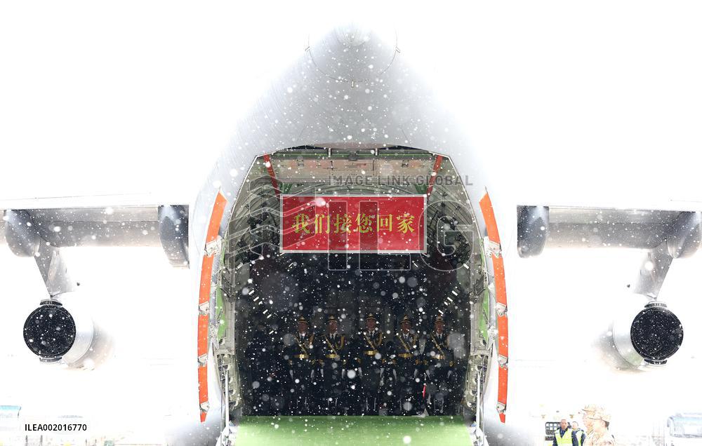 CHINA-LIAONING-SHENYANG-CPV SOLDIERS' REMAINS-RETURN (CN)