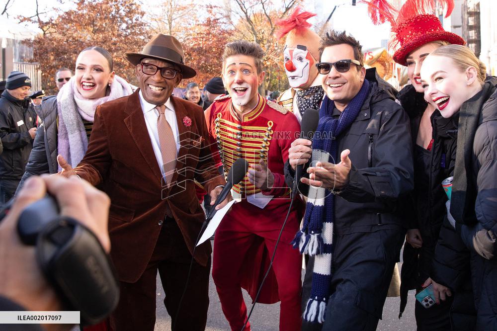Celebs At Macys Thanksgiving Day Parade - NYC