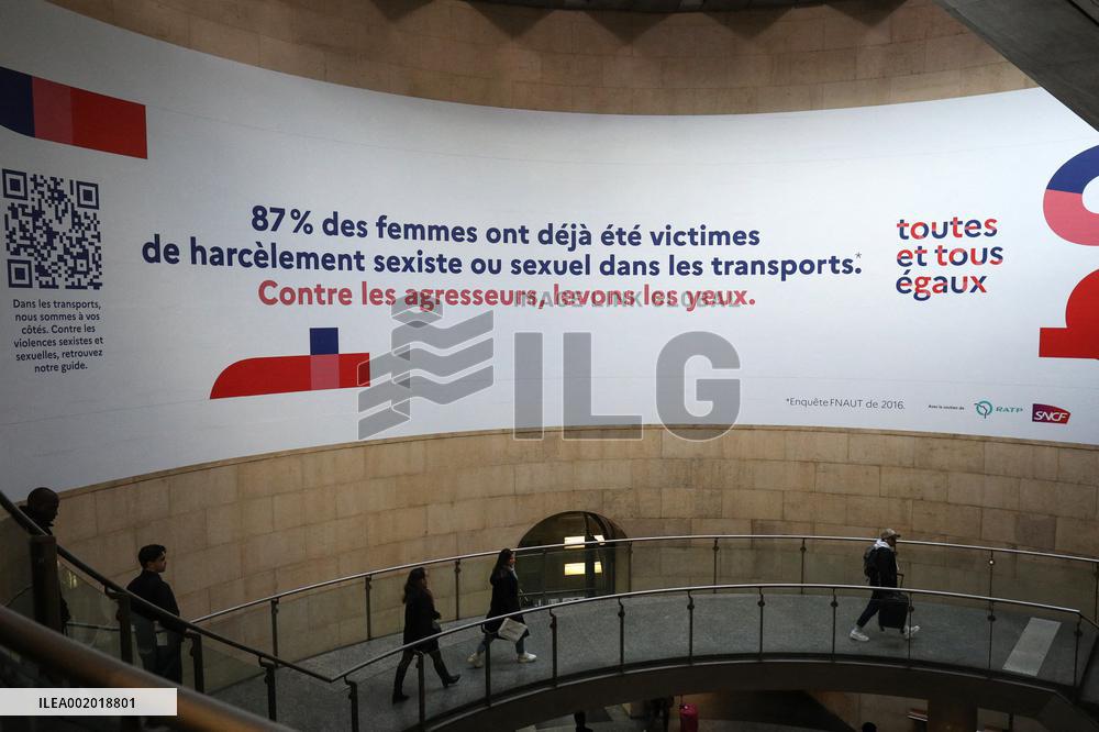 PM Borne Launches The Campain Against Sexist Violences - Paris
