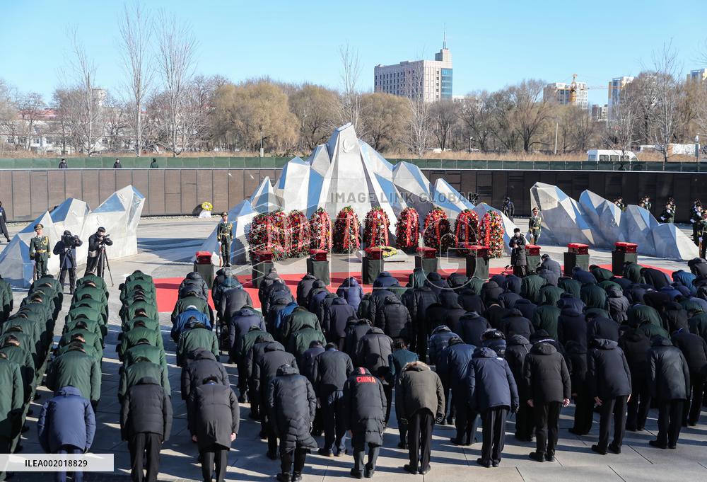 CHINA-LIAONING-SHENYANG-KOREAN WAR-CHINESE SOLDIERS' REMAINS-BURIAL CEREMONY (CN)