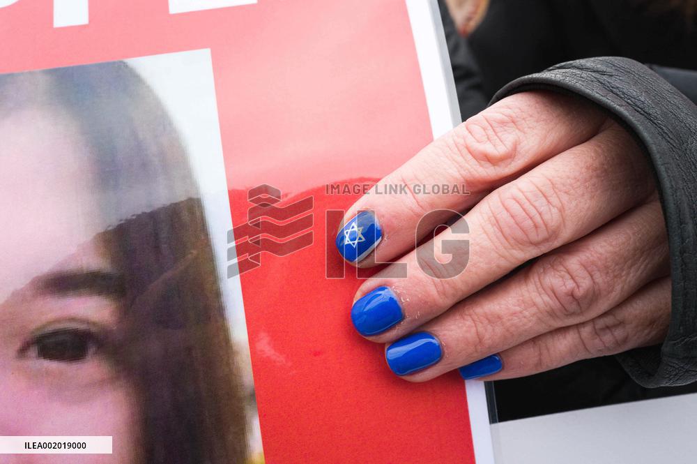 Rally For The Release Of Hamas Hostages - Paris