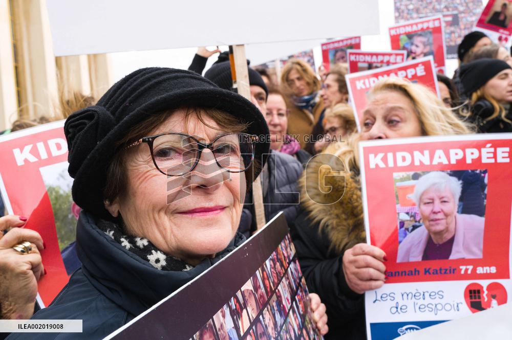 Rally For The Release Of Hamas Hostages - Paris