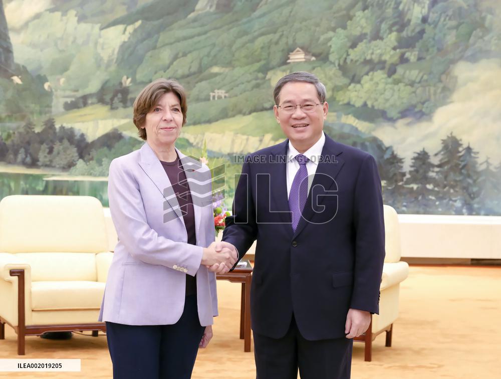 CHINA-BEIJING-LI QIANG-FRENCH FM-MEETING (CN)