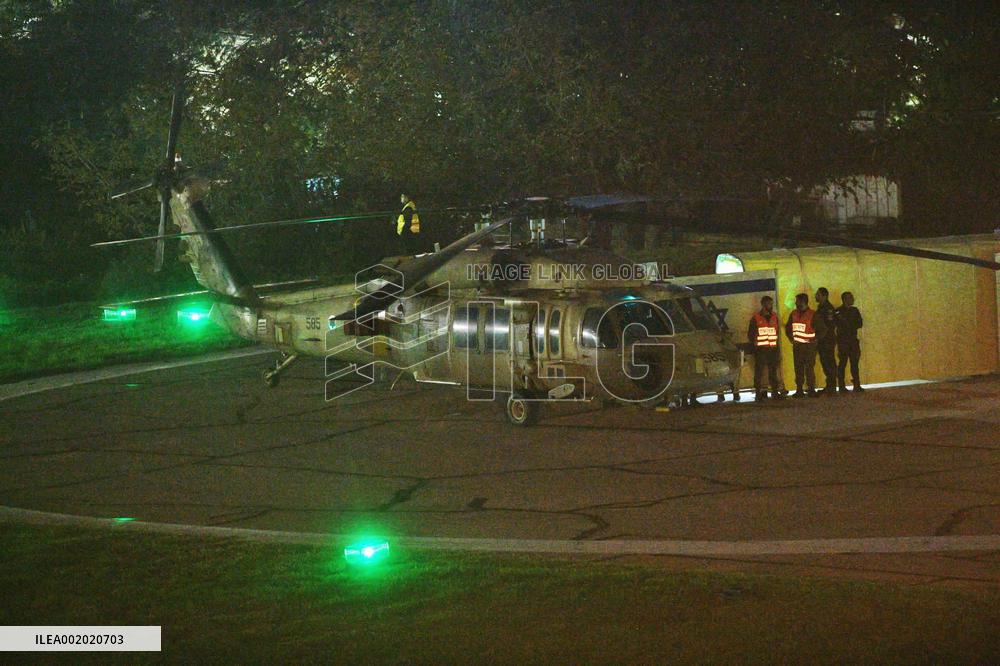 (FOCUS)ISRAEL-PETAH TIKVA-HOSTAGES ARRIVED