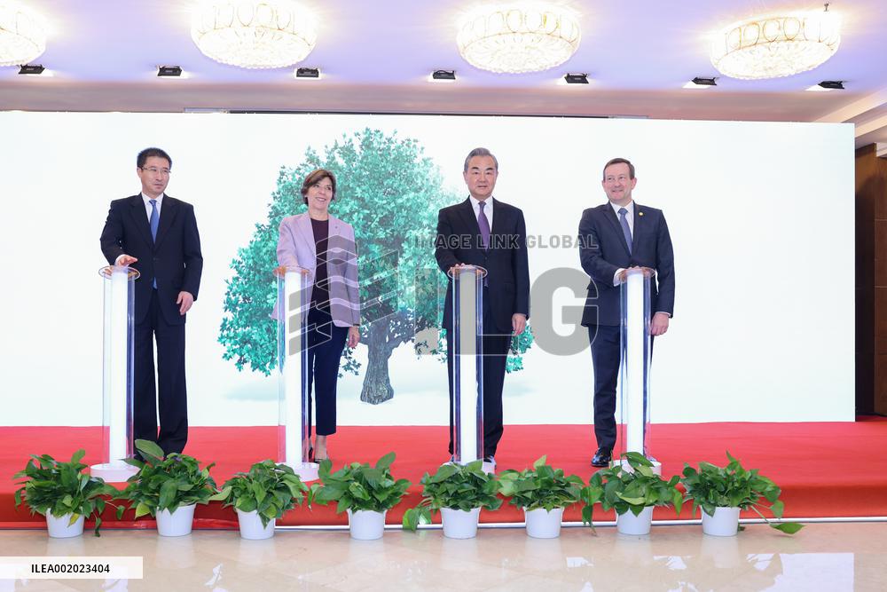 CHINA-BEIJING-WANG YI-FRANCE-CARBON NEUTRALITY CENTER-LAUNCH (CN)