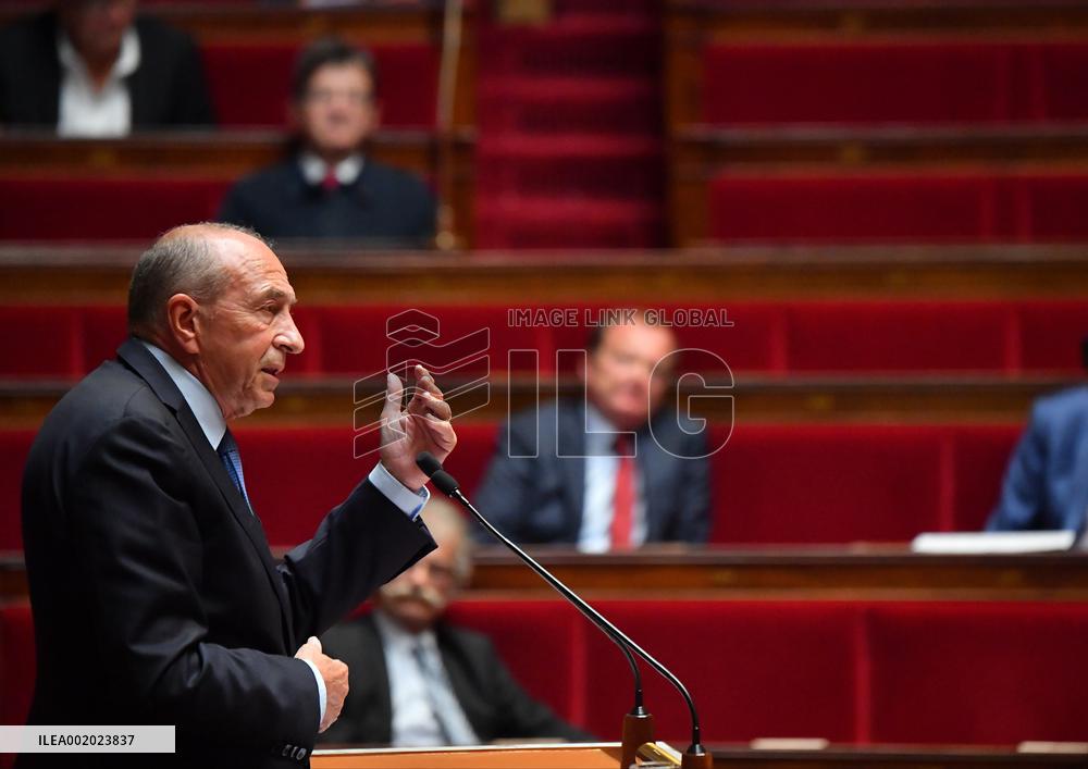 Extraordinary Session of the National Assembly on the Anti-Terrorism Bill - Paris
