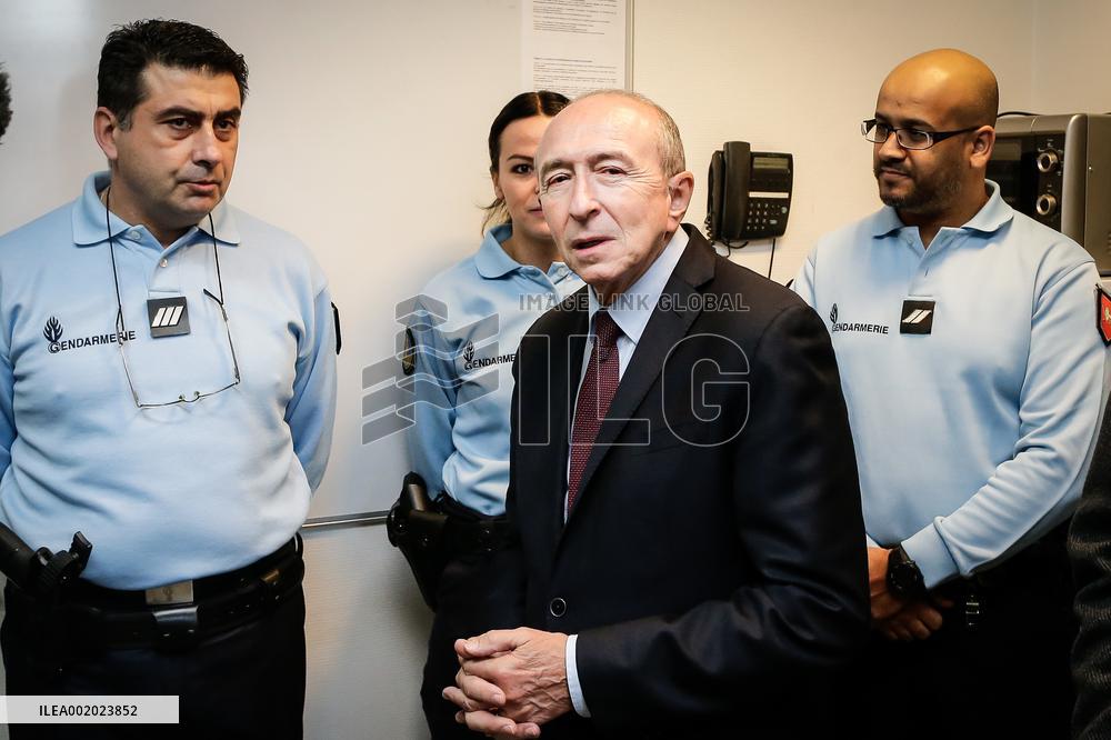 Gerard Collomb, new project " Police de securite du quotidien" (PSQ).