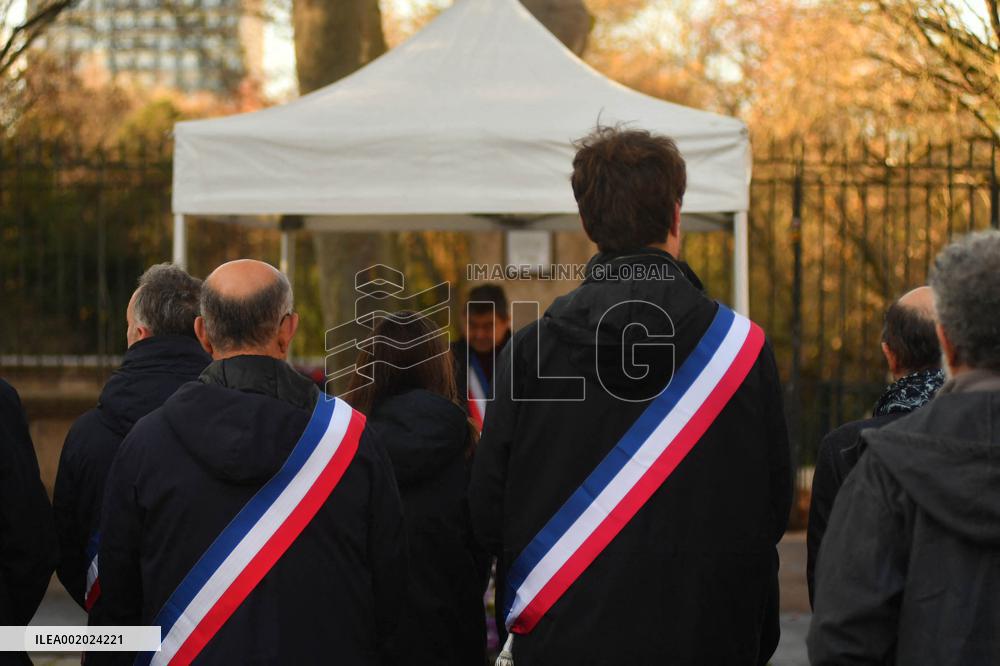 Ceremony In Tribute To Women Victims Of Femicide - Paris