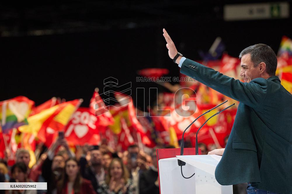 Pedro Sanchez Participates In A PSOE event - Madrid