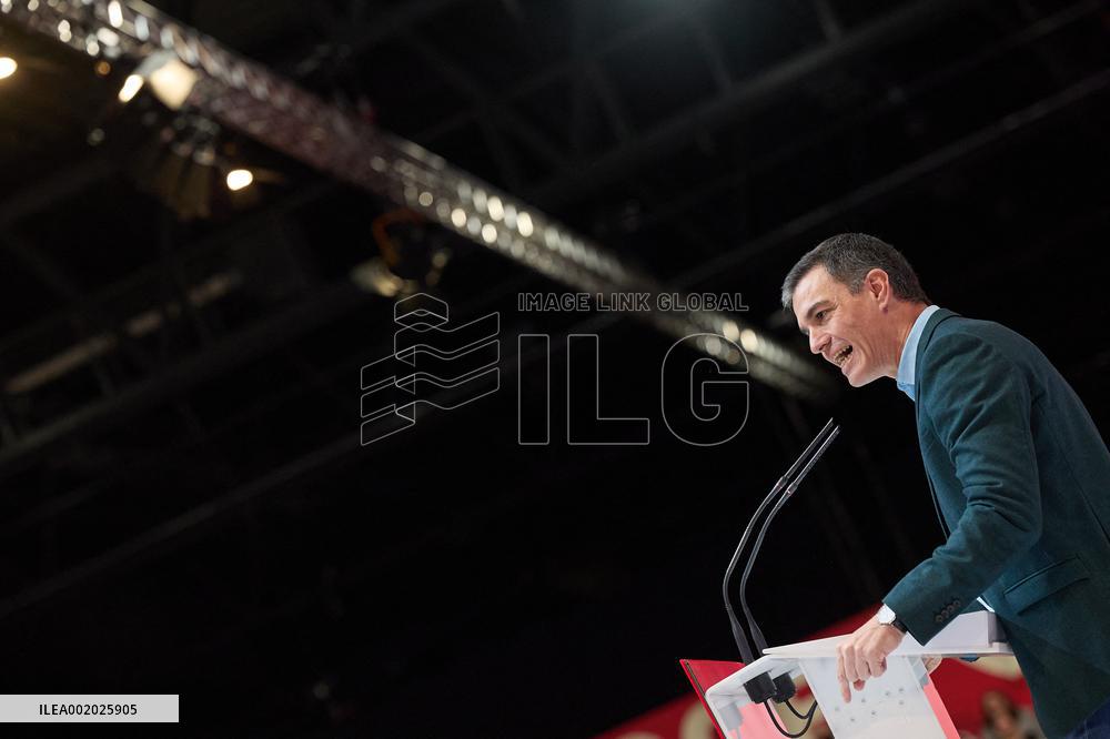 Pedro Sanchez Participates In A PSOE event - Madrid