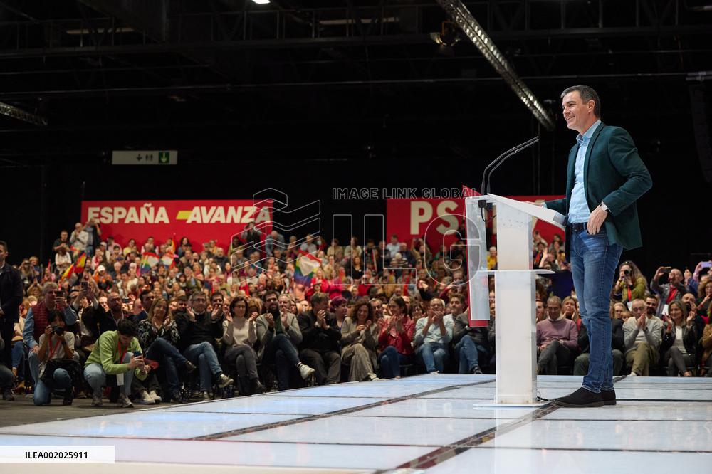 Pedro Sanchez Participates In A PSOE event - Madrid