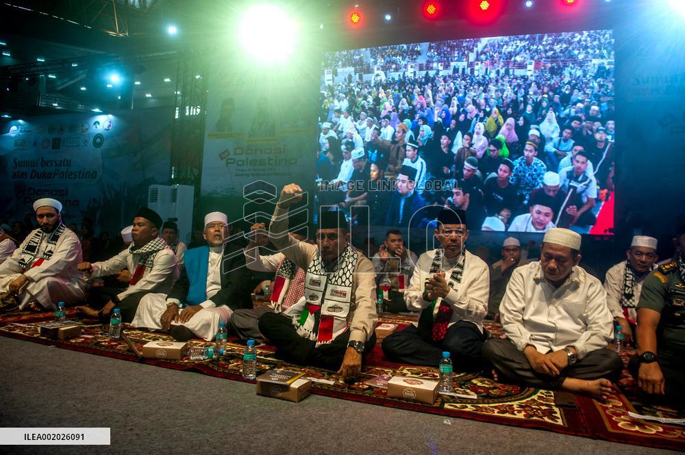 North Sumatra Donates Aid For Palestine