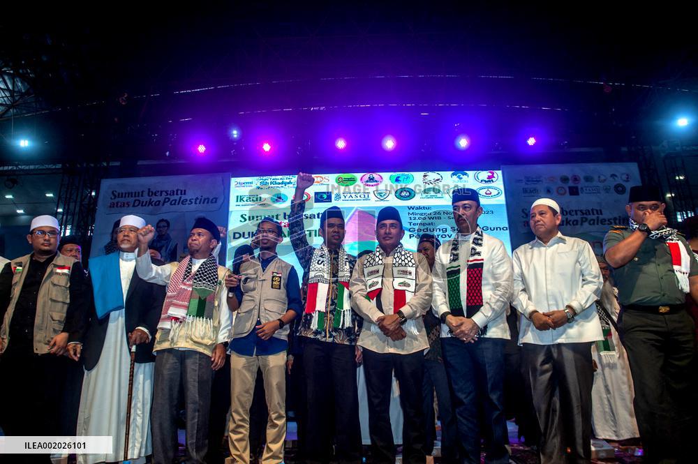 North Sumatra Donates Aid For Palestine