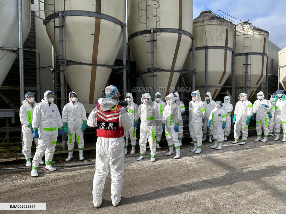 JAPAN-IBARAKI-AVIAN INFLUENZA-2ND OUTBREAK