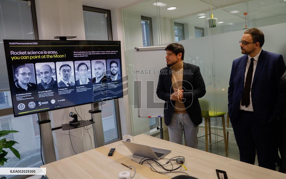 Aurelien Rousseau, Roland Lescure and Sylvie Retailleau visit Paris Biotech Sante