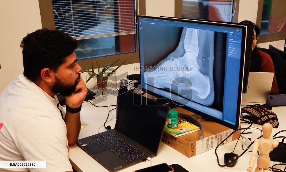 Aurelien Rousseau, Roland Lescure and Sylvie Retailleau visit Paris Biotech Sante