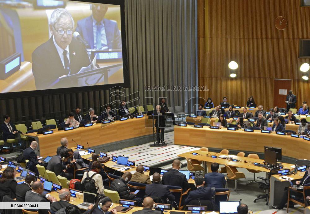 U.N. nuclear weapons ban treaty meeting