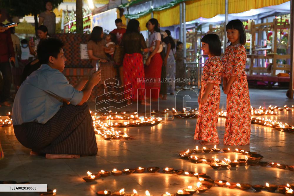 MYANMAR-YANGON-TAZAUNGDAING FESTIVAL
