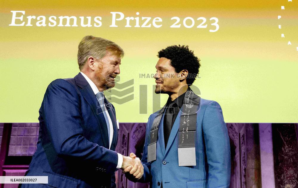 King Willem-Alexander Presents The Erasmus Prize To Trevor Noah - Amsterdam