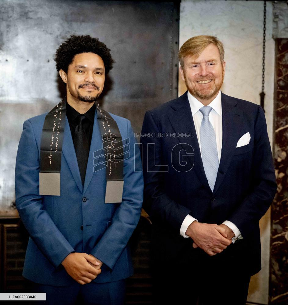 King Willem-Alexander Presents The Erasmus Prize To Trevor Noah - Amsterdam