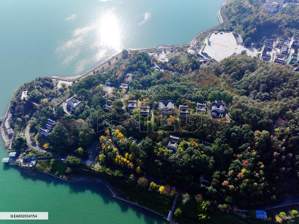 Quyuan Hometown Cultural Tourism Zone Winter Scenery