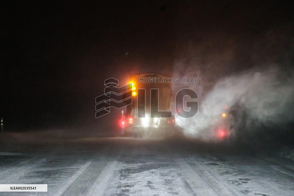 Road cleaning from snow