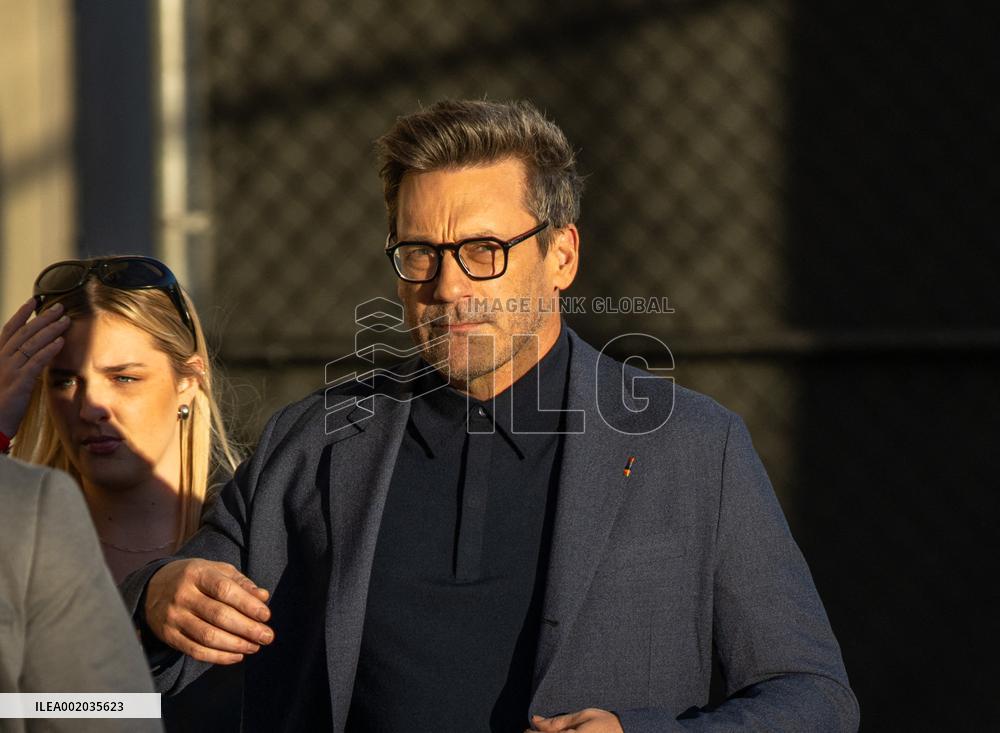 Jonn Hamm Outside The Jimmy Kimmel Live - LA