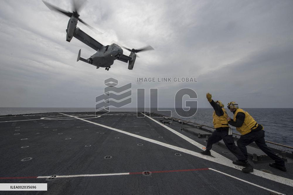 US Military Osprey With 8 Crew Crashes Off Japan