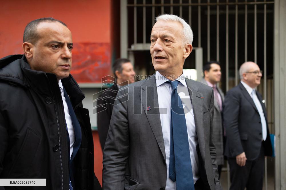 Patrick Martin visits a vocational high school - Paris