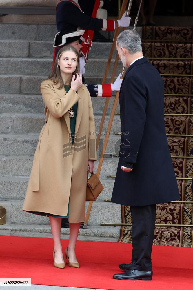 Royals At Congress Opening Ceremony - Madrid
