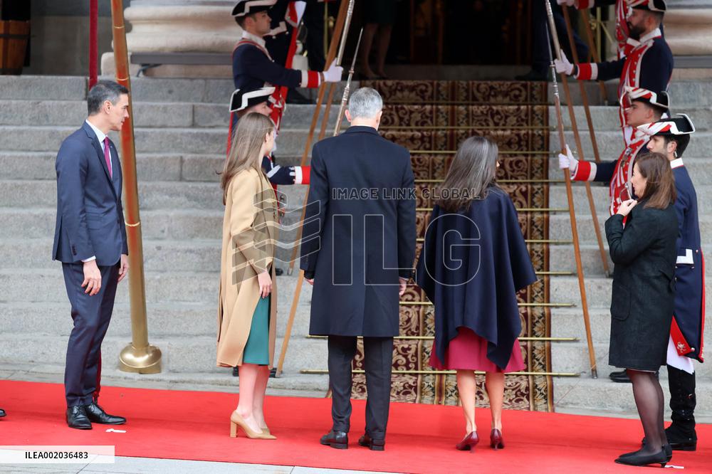 Royals At Congress Opening Ceremony - Madrid