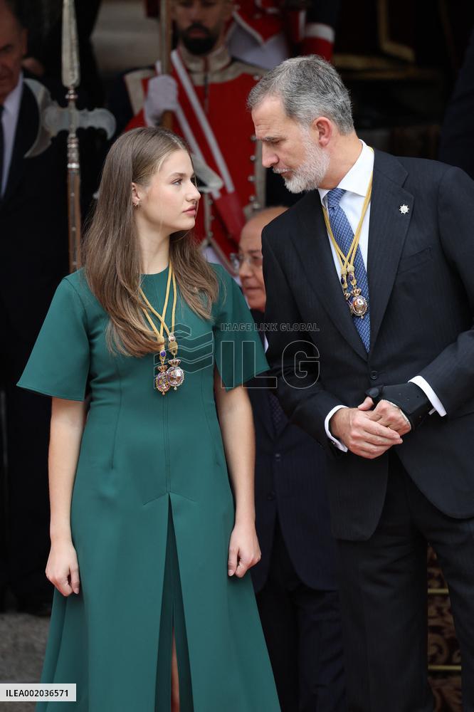 Royals At Congress Opening Ceremony - Madrid