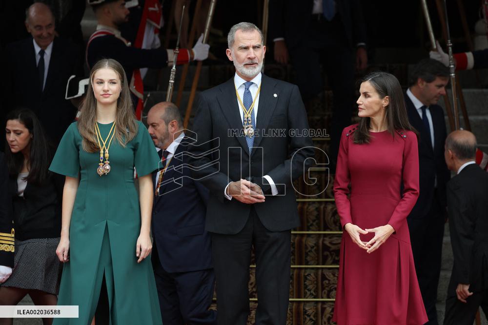Royals At Congress Opening Ceremony - Madrid