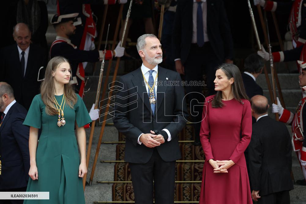 Royals At Congress Opening Ceremony - Madrid